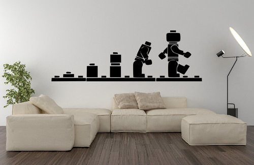 Evolution block men toy - of,