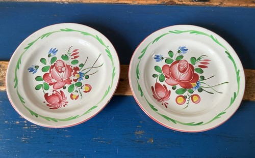 Pair antique french faience - pair,