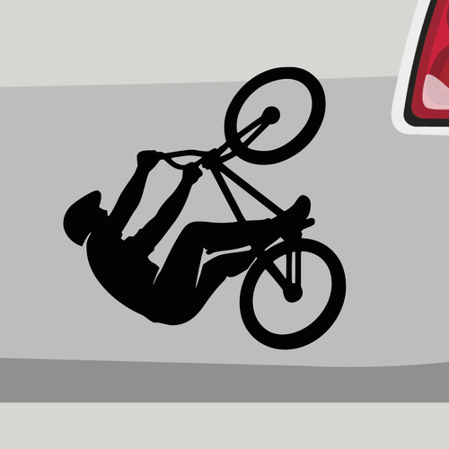 Bmx backflip decal bicycle - bmx,