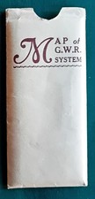 GREAT WESTERN RAILWAY SYSTEM MAP IN POUCH NICE!
