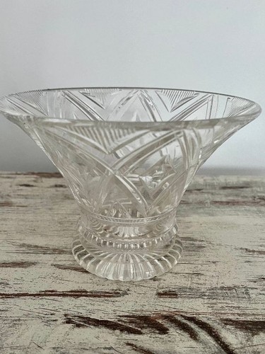 Stuart sons crystal vase - crystal,