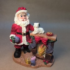 Vintage Christmas Santa Claus Delivering Presents Resin Figure Ornament Decor