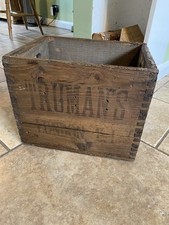 Vintage Pub Advertising TRUMANS LONDON Wooden Beer Bottle Crate FREE UK P&P 