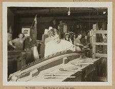 Photo:Hand filing of cross cut
