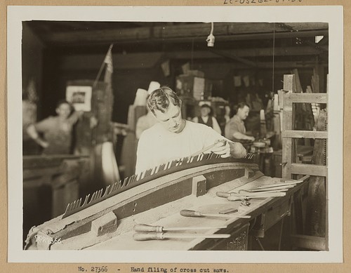 Photo hand filing - filing, of