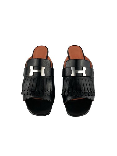Hermes auteuil sandal black - auteuil,