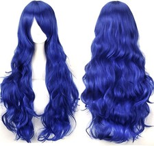 YEESHEDO 32" 80 cm Long Wavy Curly Hair Cosplay Wigs with Bangs for Women Girls