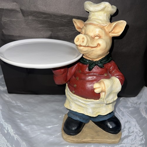 Pig statue server with - statue,