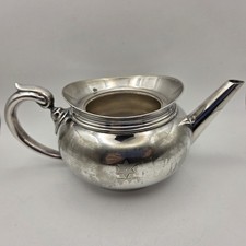 Antique Elkington & Co. Silver Plate Teapot 1893 Star Of David Magen Judaica