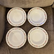 Paragon & Royal Albert Belinda Rimmed Bowls x4. UNUSED / MINT.