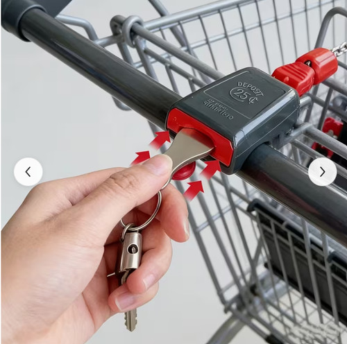 2pcs metal shopping cart - metal,