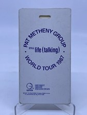 Pat Metheny Group 1987 Still Life Talking World Tour Equipment Tag Geffen RARE