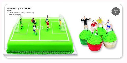 Football cake decorations - cake,