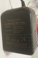 KENWOOD AC Adapter W08 0659 -  230V AC / 9.3w  4.5V DC 600mA