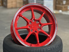 NEW! 4x100 (4 Wheels) 15x7J AOW CE28 RED Flow Formed HONDA Fit Civic EG EK