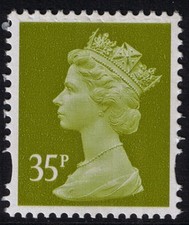 Y1701 U352 35p Yellow-Olive