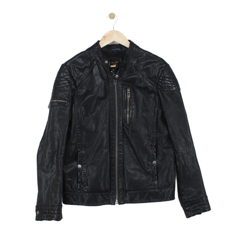 River island leather jacket - river,