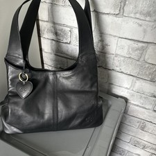 Gigi Soft Black Leather Bag Medium