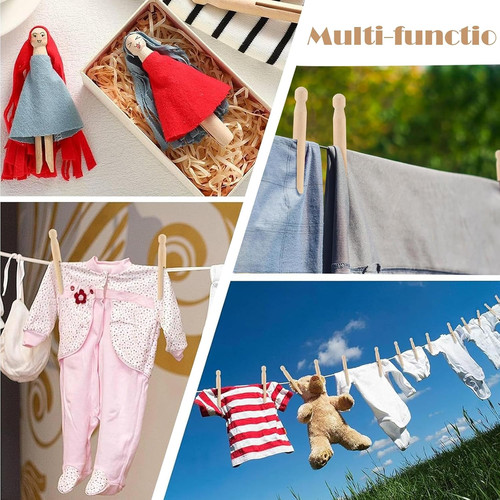 Pack wooden dolly clothes - 60,