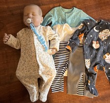 REBORN BABY  DOLL  PAINTED