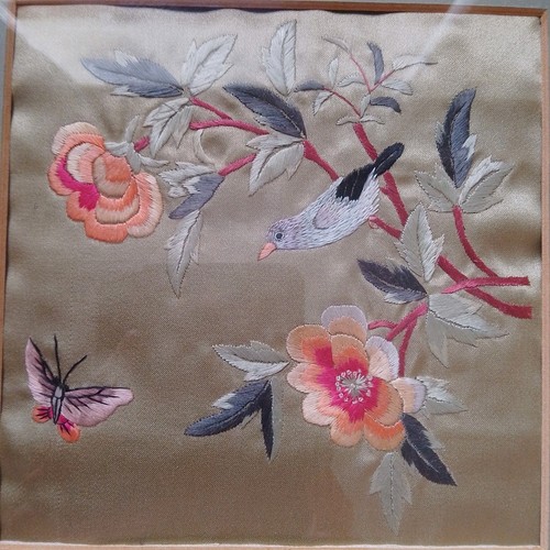 Vintage framed bird - framed, &