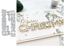 Merry christmas letters metal - letters,