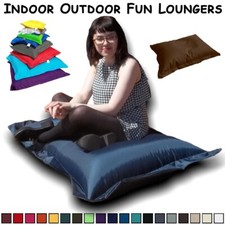 Indoor Outdoor Beanbag Loungers  Cushion Huge Bean Bag  FILLED