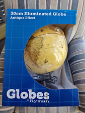 Antique Effect  World Globe - 30cm Illuminated (Ryman). NEW.