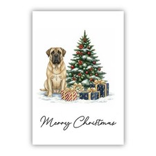 English Mastiff Dog Christmas