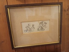 Louis Wain Art  Cricket Themed