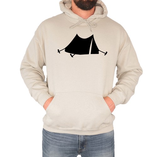 Camping tent mens hoodie - camping,
