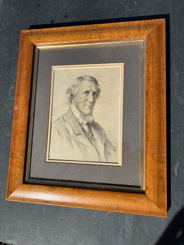 Antique charcoal print - antique,
