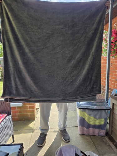Grey large throw - grey,