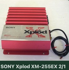 SONY Xplod XM-255EX 2/1 Channel Power Amplifier Car Audio 300W Red Used BRR