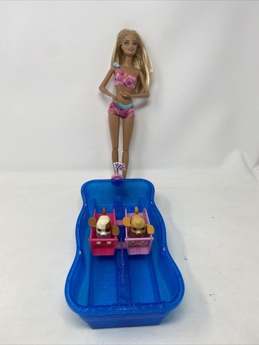 Barbie family swim race pups - family, &