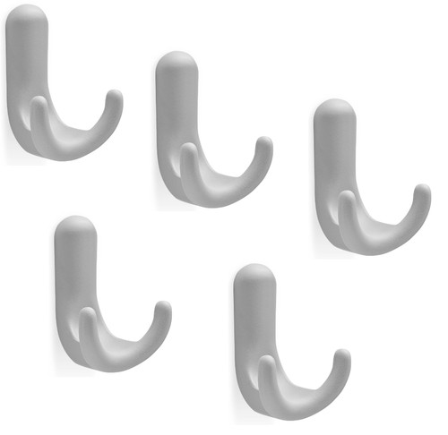 Coat hook white - 50, plastic