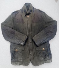 Barbour Wyton Great Coat Men’s Dark Green Wax Jacket - Medium