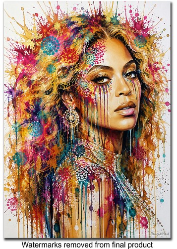 Beyoncé painting poster - beyoncé,