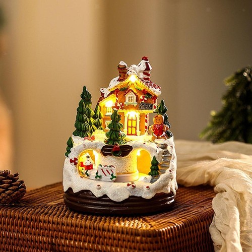 Lighted village house - lighted,