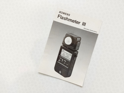 Bowens flash meter - flash, iii