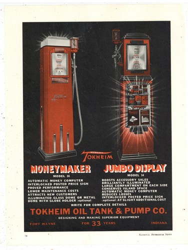 1935 gas pump ads - ads, of