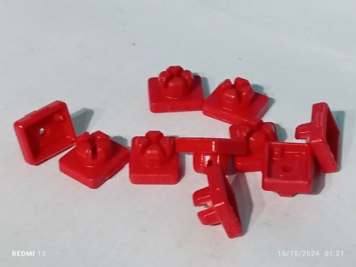 Playmobil x10 red - red, connectors