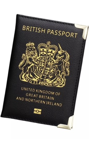 British passport cover - british,