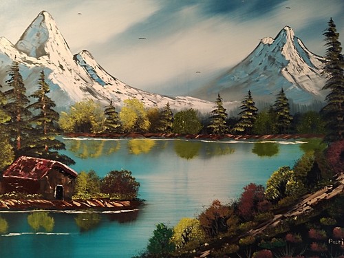 Bob ross style - bob, paintings