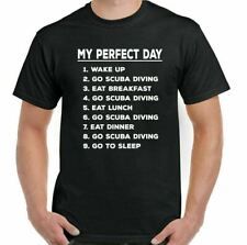 Scuba Diving T-Shirt Diver My Perfect Day Mens Funny Dive Sea Equipment Gear Kit