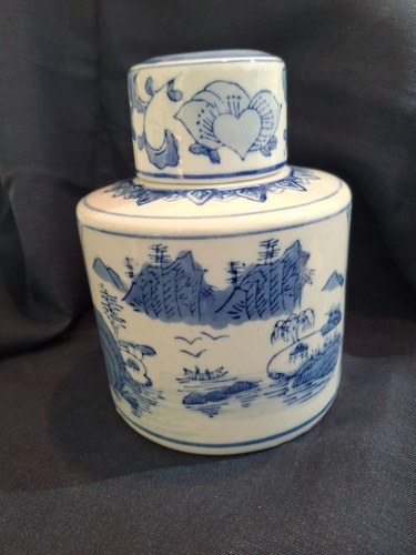 Vintage chinese blue white - chinese,