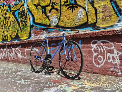 Peugeot fixed gear bicycle - gear,