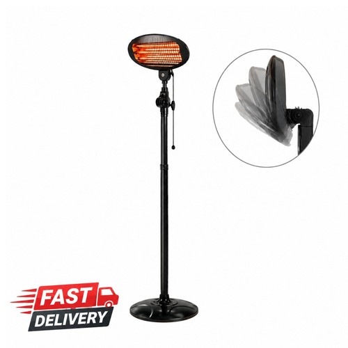 Black 2000w electric patio - 2000w,