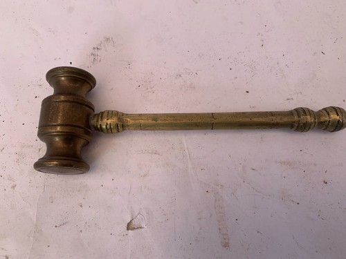 Heavy brass gavel - heavy,