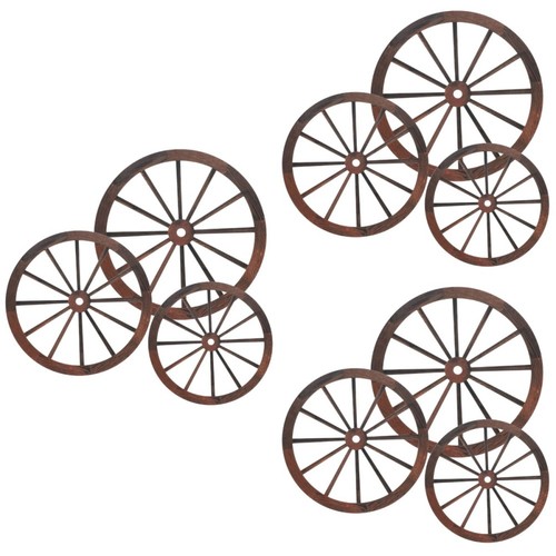 Rustic wooden wagon wheel - rustic,